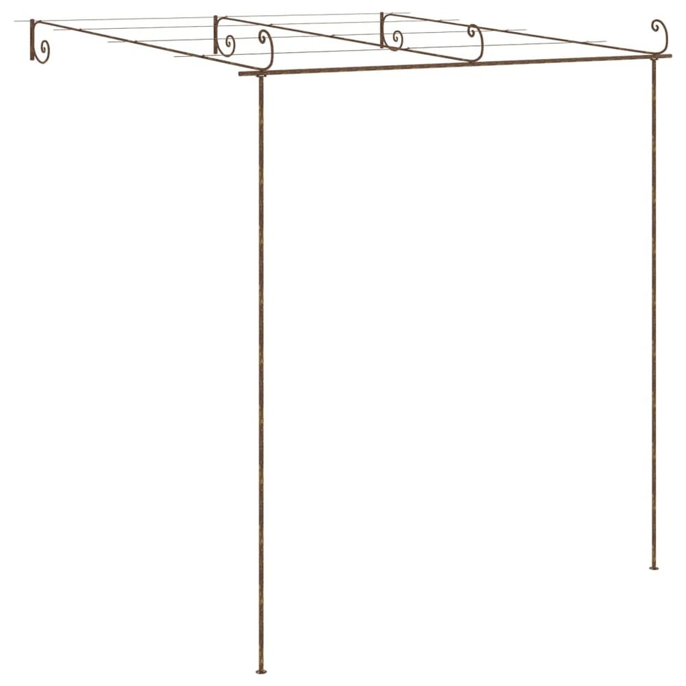 Garden Pergola Antique Brown 3x3x2.5 m Iron - anydaydirect