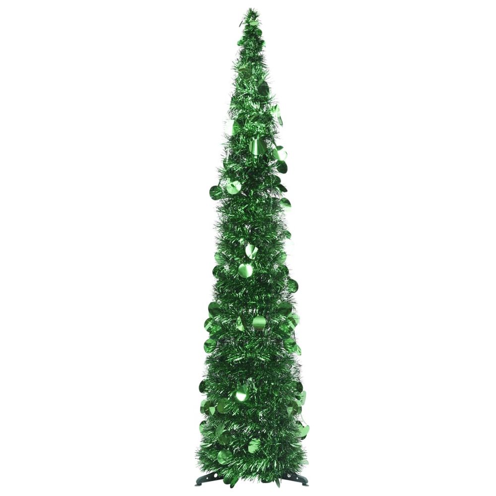 Pop-up Artificial Christmas Tree Gold 120 cm PET - anydaydirect