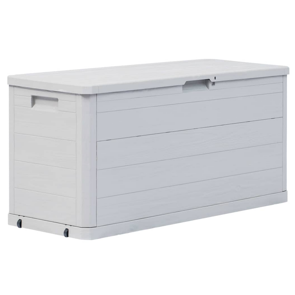 Garden Storage Box 280 L Light Grey - anydaydirect