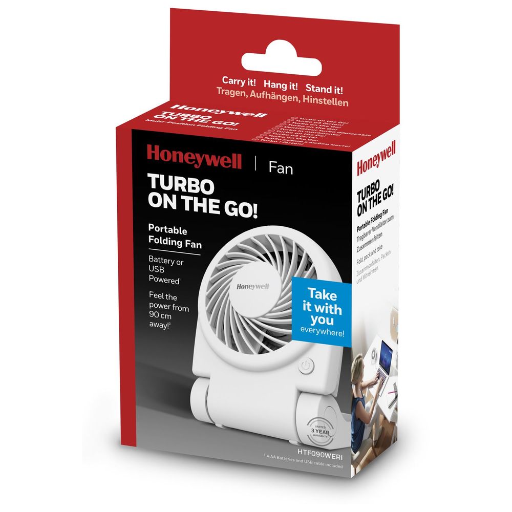 Honeywell Turbo On The Go Fan - White - anydaydirect