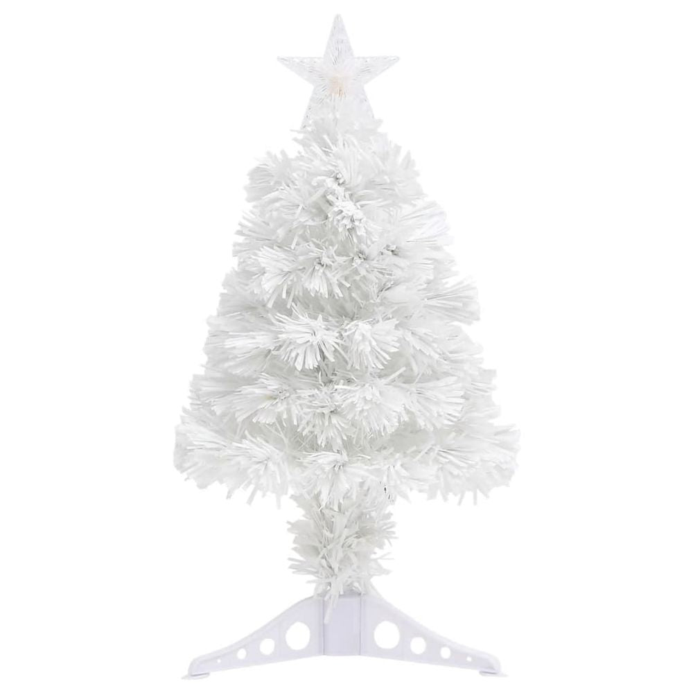 Artificial Christmas Tree with LED White 7 White & Blue 64 cm Fibre Optic - anydaydirect