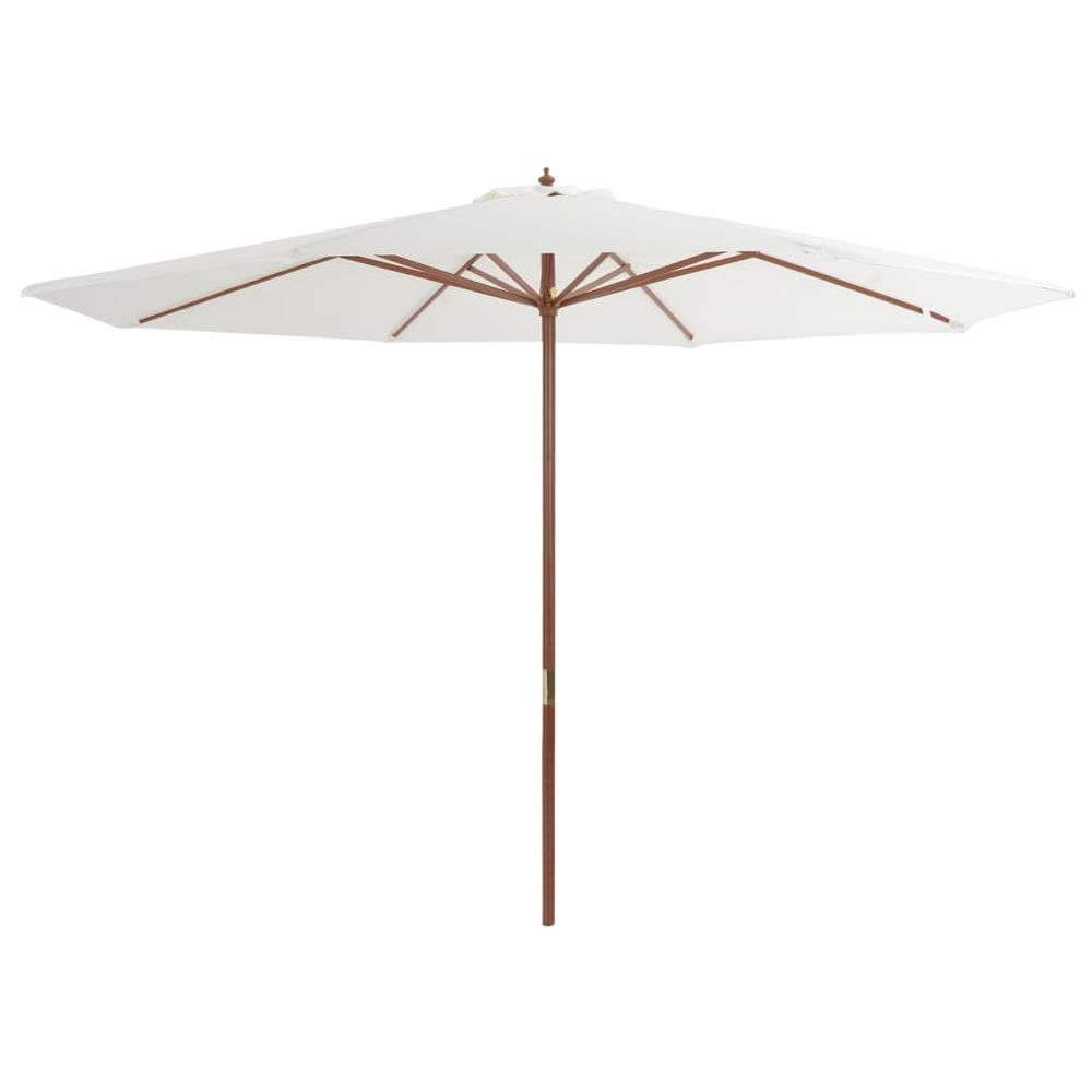 Outdoor Parasol with Wooden Pole 350 cm - anydaydirect