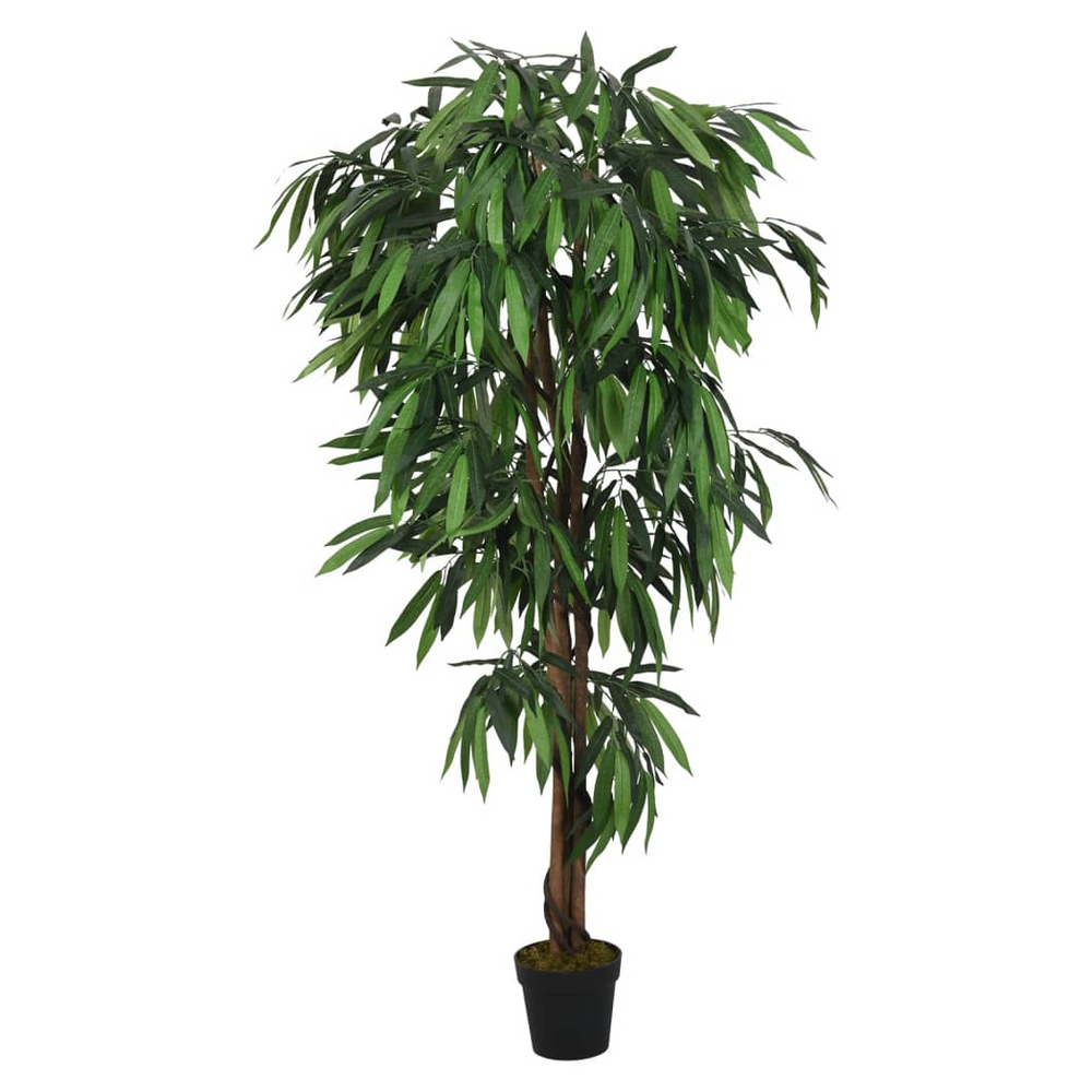 vidaXL Artificial Mango Tree 1050 Leaves 200 cm Green - anydaydirect