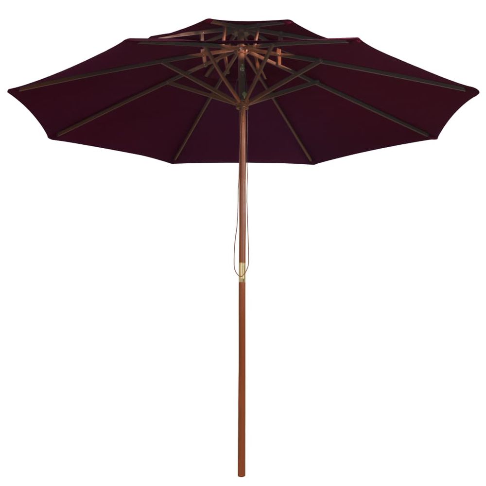 Double Decker Parasol with Wooden Pole 270 cm - anydaydirect