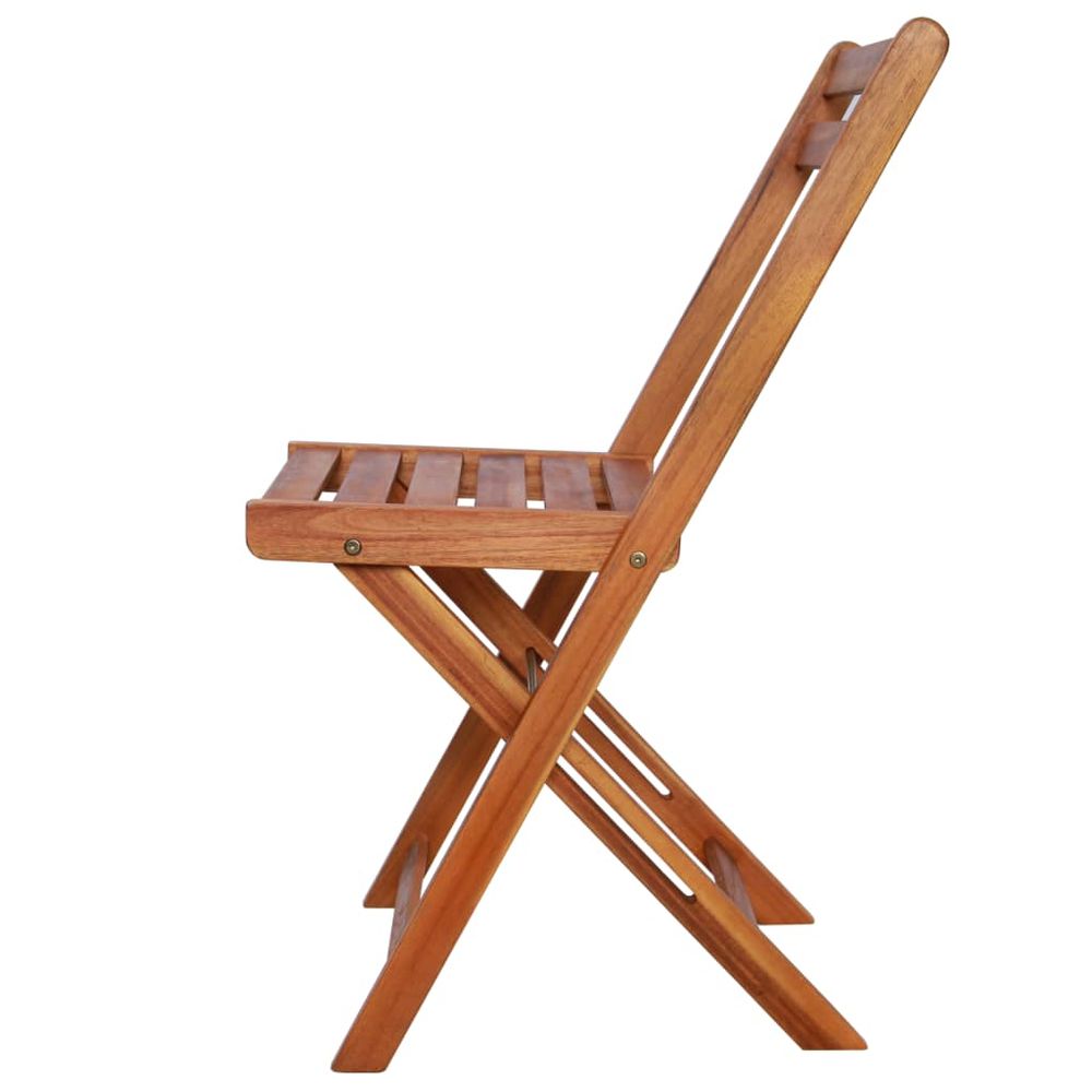 Outdoor Bistro Chairs 2 pcs Solid Acacia Wood - anydaydirect