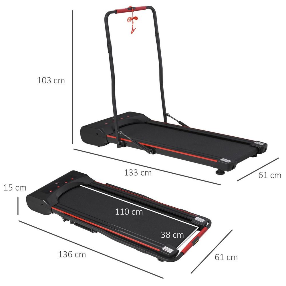 Walking Machine w/ LED Display & Remote Control Exercise Jogging Fitness - anydaydirect