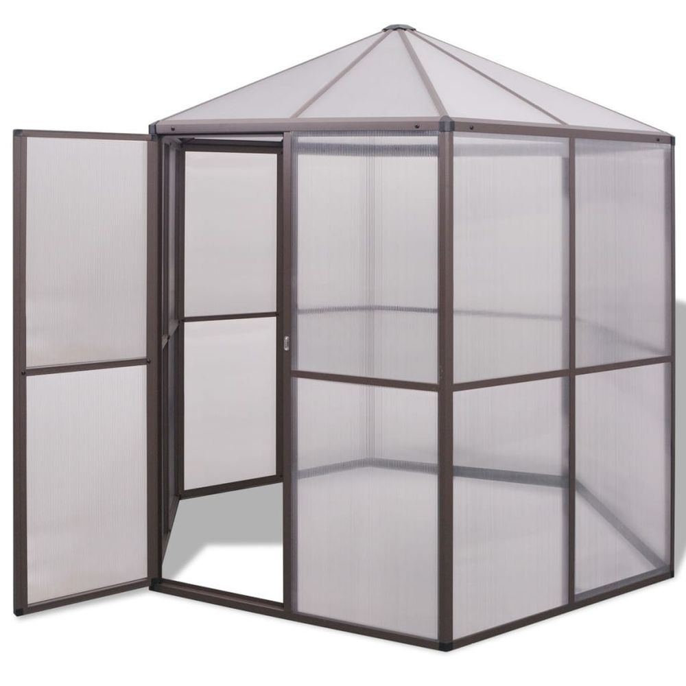 Greenhouse Aluminium 240x211x232 cm - anydaydirect