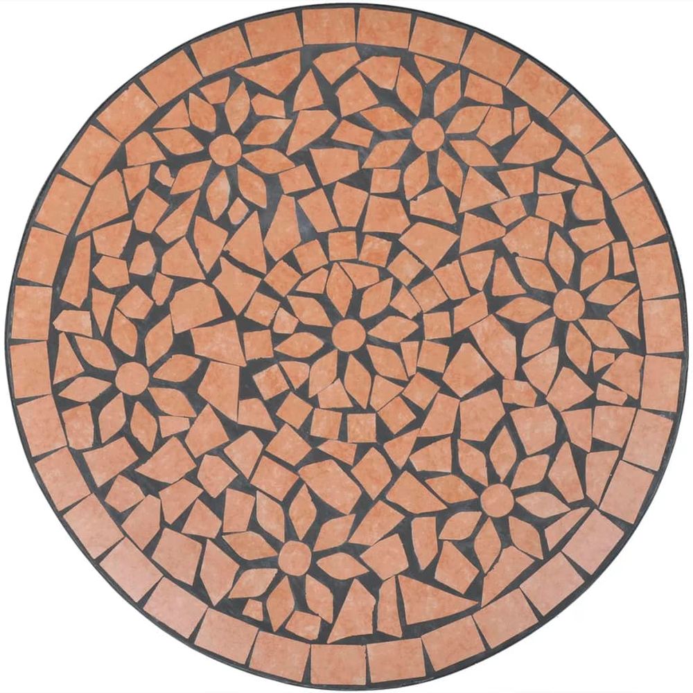 Bistro Table Terracotta 60 cm Mosaic - anydaydirect