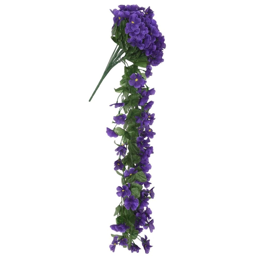 vidaXL Artificial Flower Garlands 3 pcs Dark Purple 85 cm - anydaydirect