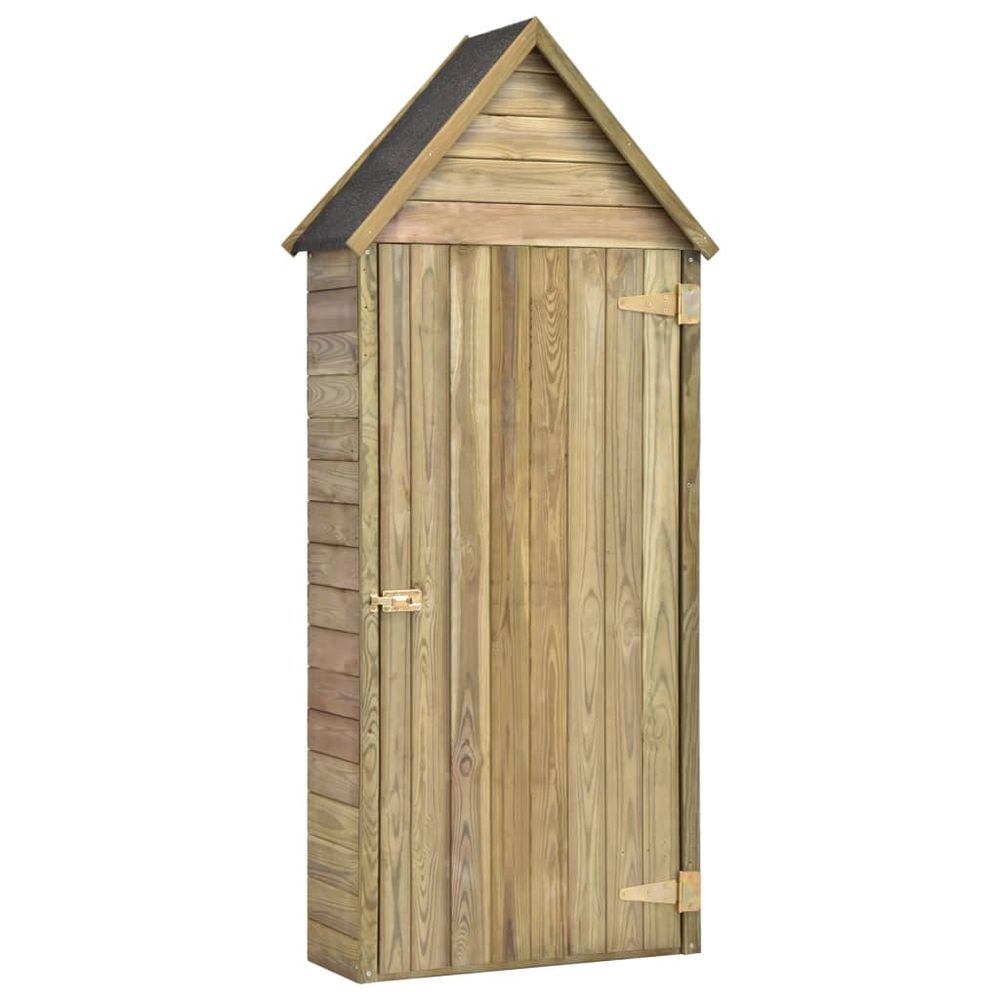 Garden Tool Shed with Door 77x28x178 cm Impregnated Pinewood - anydaydirect