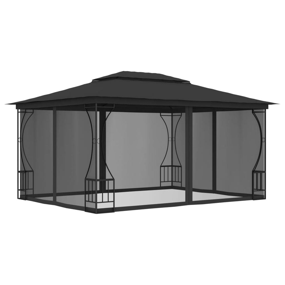 Gazebo with Nets 300x300x265 cm Cream - anydaydirect