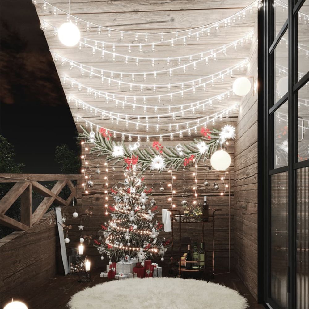 Globe Fairy String Lights 20m 200 LED Warm White 8 Function - anydaydirect