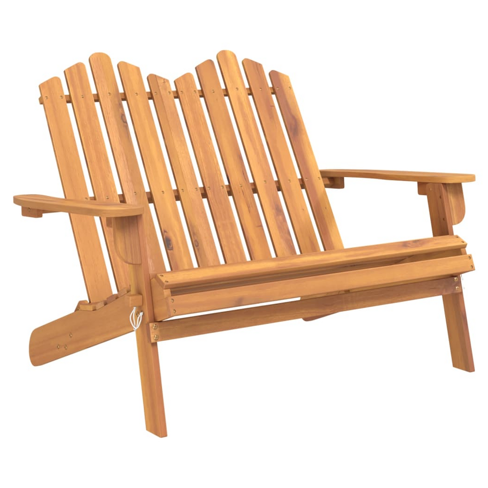 Adirondack Garden Bench 126 cm Solid Wood Acacia - anydaydirect