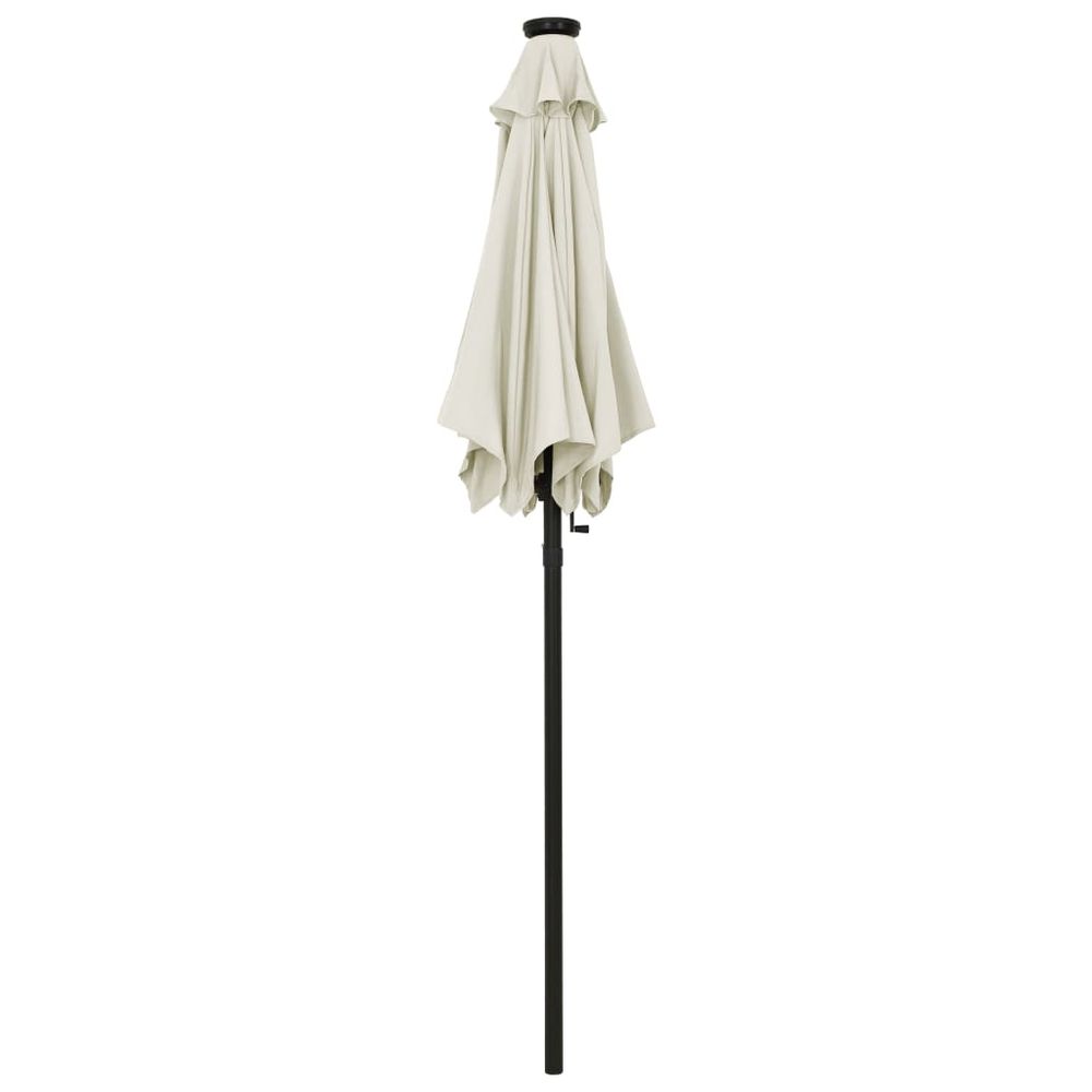 Parasol with LED Lights 200x211 cm Aluminium - anydaydirect