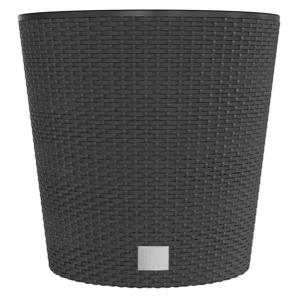 vidaXL Planter with Removable Inner Anthracite 35 / 37.5 L PP Rattan - anydaydirect