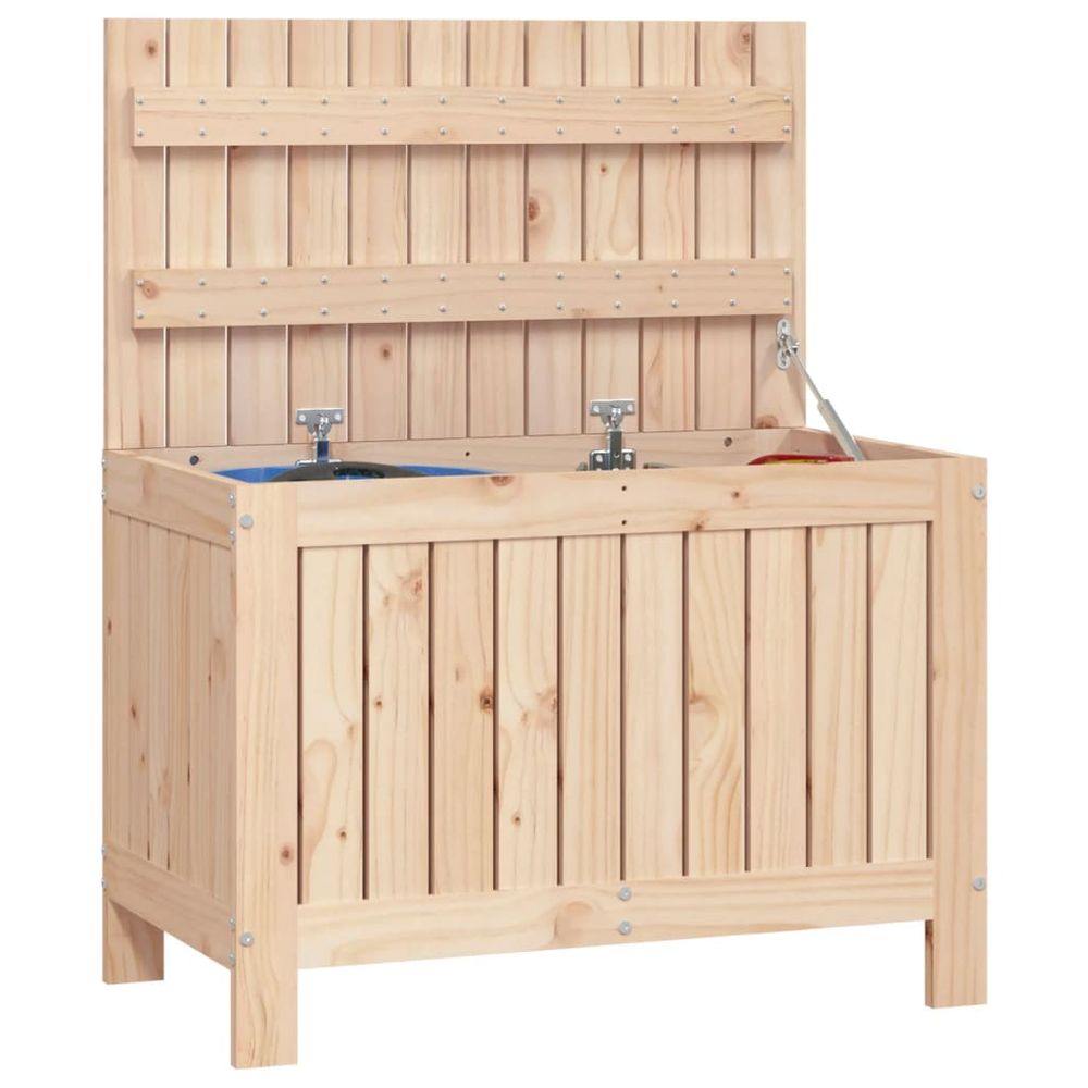 Garden Storage Box 76x42.5x54 cm Solid Wood Pine - anydaydirect