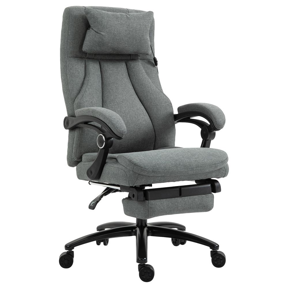 Massage Office Chair with 2-Point Vibration Pillow USB Power 360� Swivel Wheels - anydaydirect
