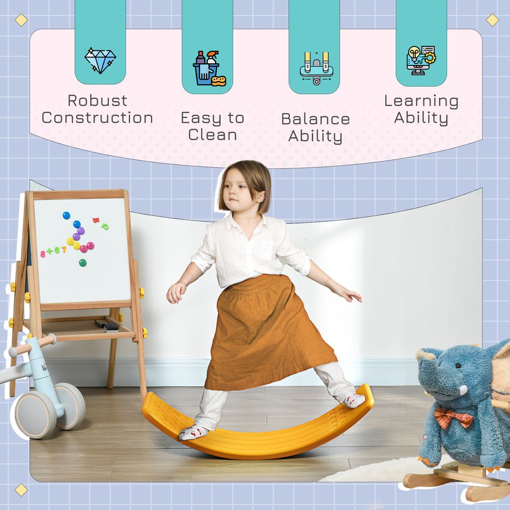 Balance Board, Kids Wobble Board Stepping Stone, Montessori Toy for 3-6 Years - anydaydirect