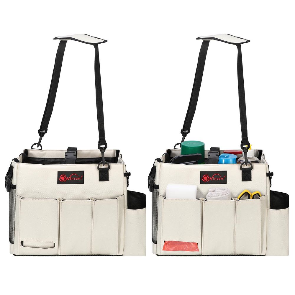 Cleaning Caddy Multifunctional Storage Organiser Bag w Handle & Straps