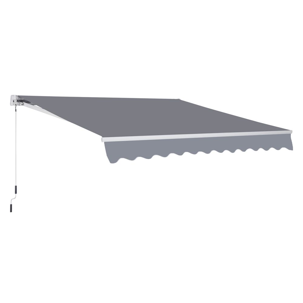 Manual Retractable Awning, size (4m x 3m) - anydaydirect