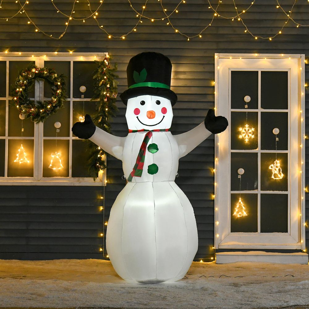 6.5ft Inflatable Snowman LED Christmas Xmas Air Blown  Outdoor Garden Decor - anydaydirect