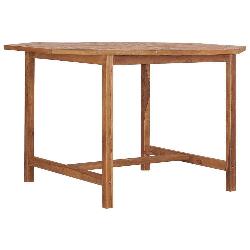 Garden Dining Table 110x110x75 cm Solid Wood Teak - anydaydirect