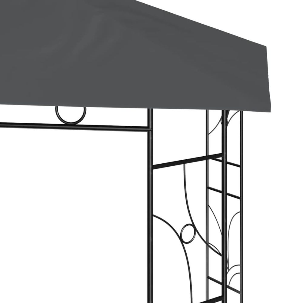 Gazebo 3x3x2.7 m Anthracite 160 g/m² - anydaydirect