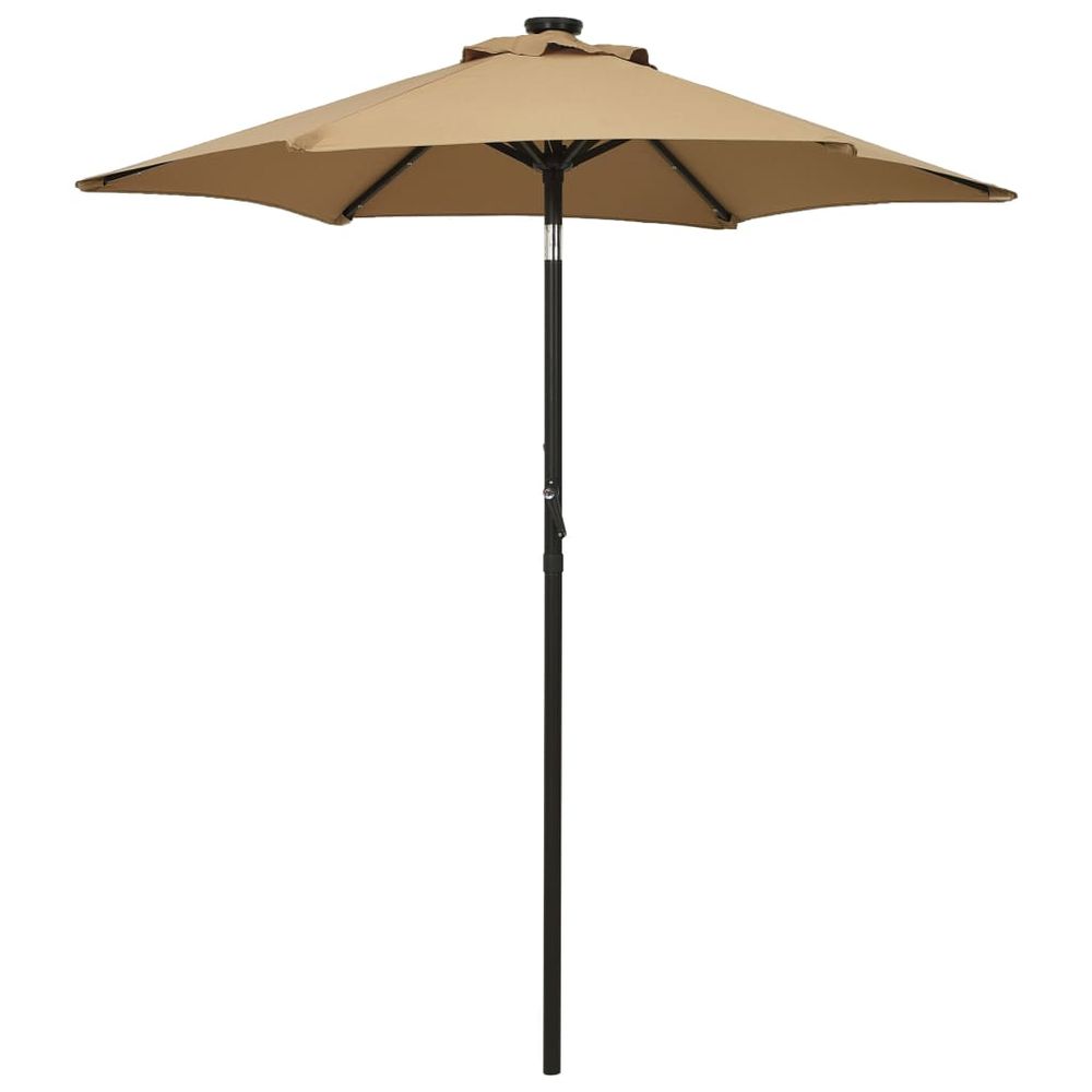 Parasol with LED Lights 200x211 cm Aluminium - anydaydirect