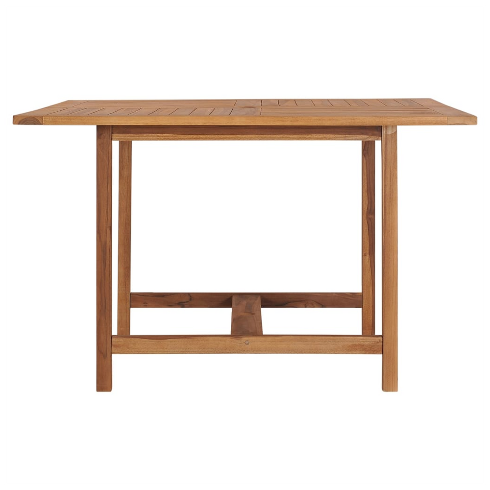 Garden Dining Table 110x110x75 cm Solid Wood Teak - anydaydirect