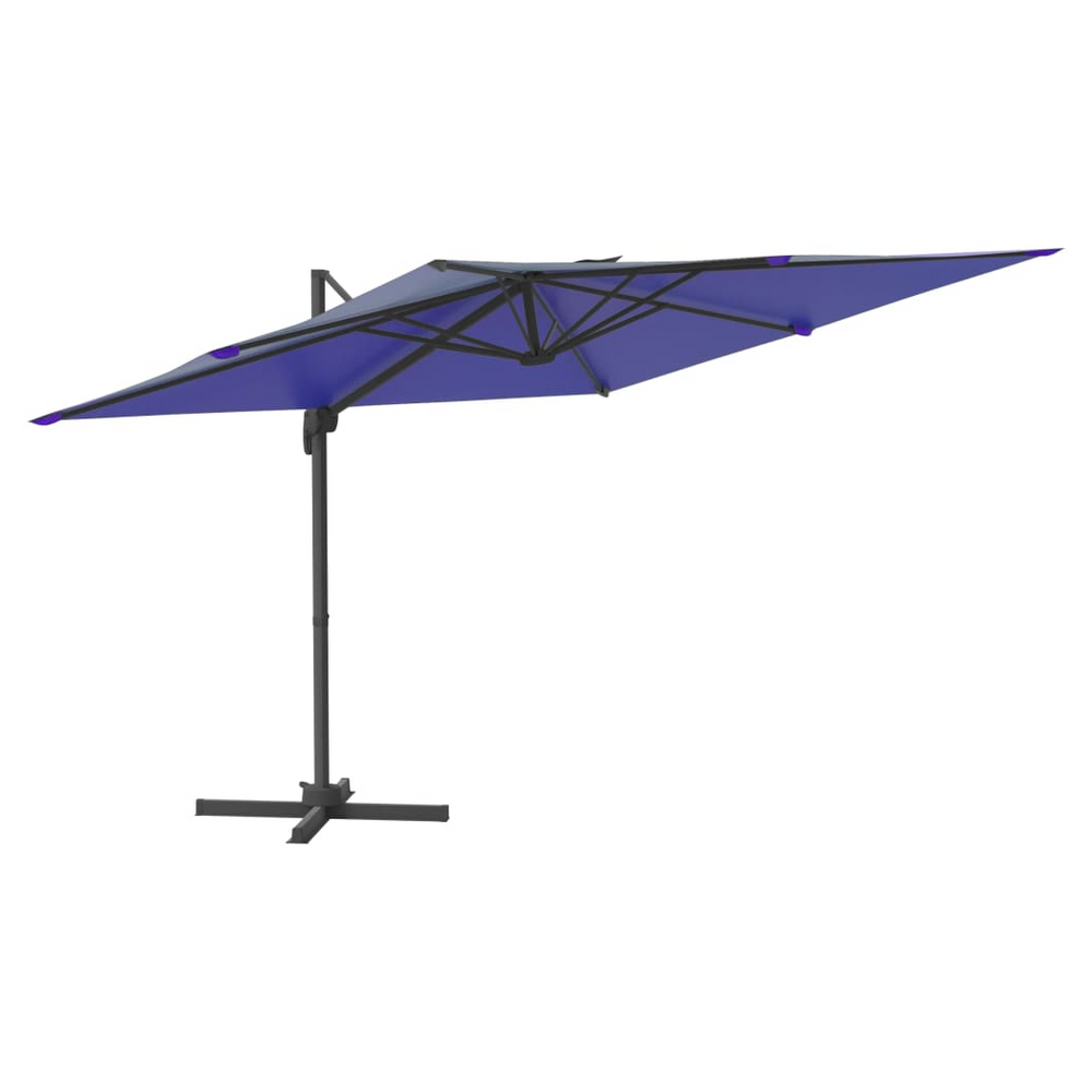 LED Cantilever Umbrella Azure Blue 400x300 cm - anydaydirect