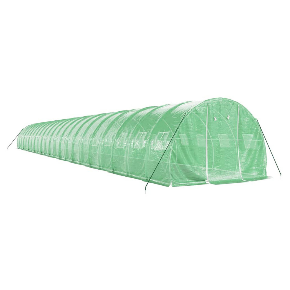 vidaXL Greenhouse with Steel Frame Green 66 m² 22x3x2 m - anydaydirect