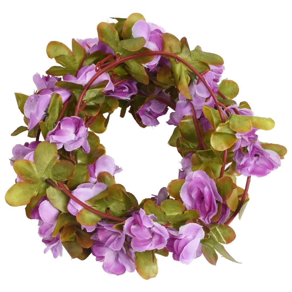 vidaXL Artificial Flower Garlands 6 pcs Light Purple 250 cm - anydaydirect