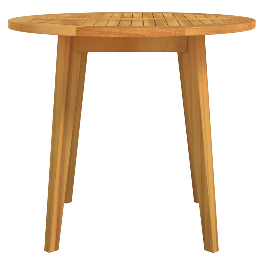 Garden Table Ø85x75 cm Solid Wood Acacia - anydaydirect