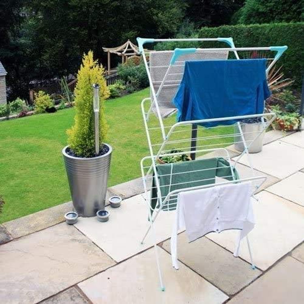 Aspect Foldable Expandable 3 Tiers Airer Laundry Racks Drying Indoor & Outdoor - anydaydirect