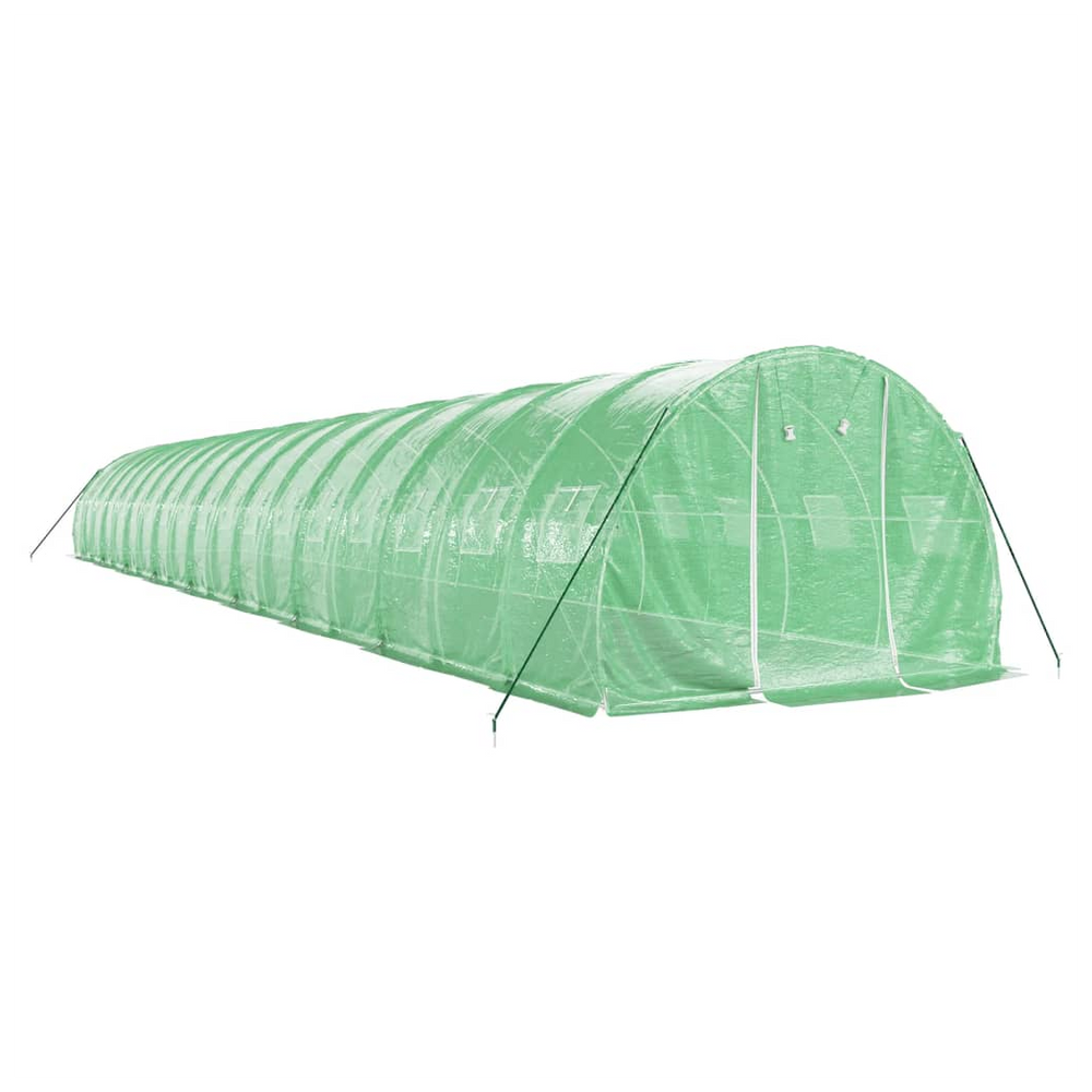 vidaXL Greenhouse with Steel Frame Green 54 m² 18x3x2 m - anydaydirect