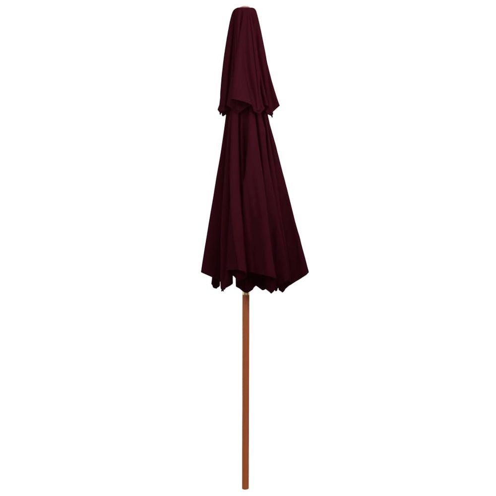 Double Decker Parasol with Wooden Pole 270 cm - anydaydirect