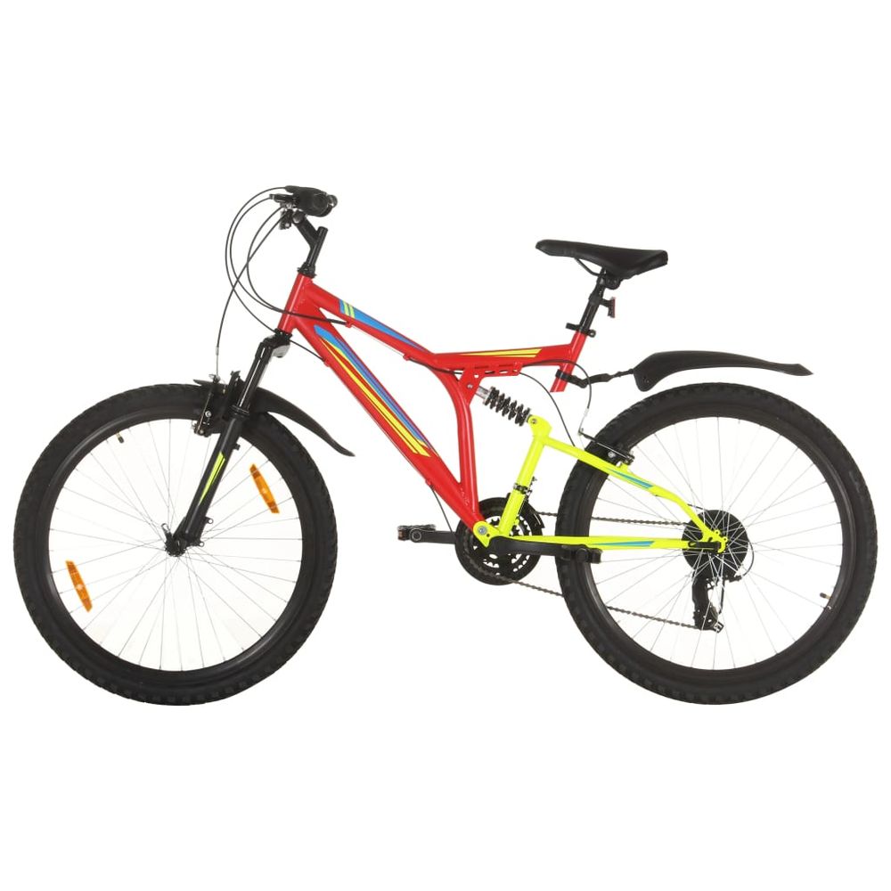 Mountain Bike 21 Speed 26 inch Wheel 49 cm Red - anydaydirect