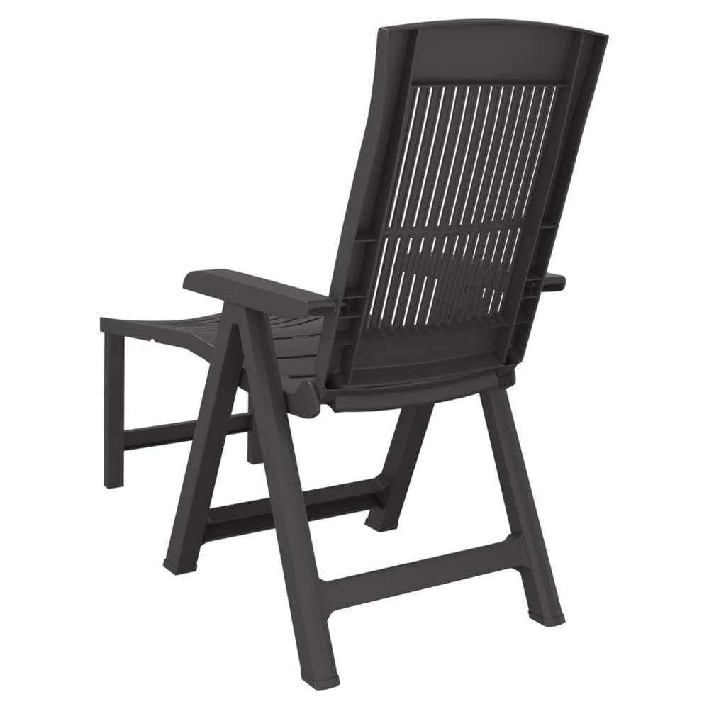 vidaXL Sun Lounger Anthracite Plastic - anydaydirect