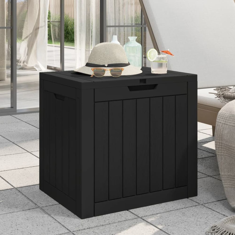 Garden Storage Box Light Brown 55.5x43x53 cm Polypropylene - anydaydirect