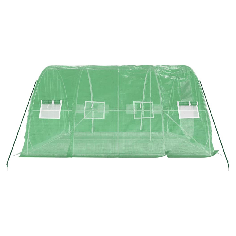 vidaXL Greenhouse with Steel Frame Green 20 m² 5x4x2.3 m - anydaydirect