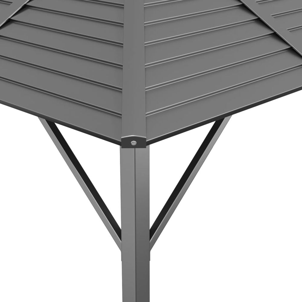 Gazebo with Roof 3x3 m Anthracite - anydaydirect