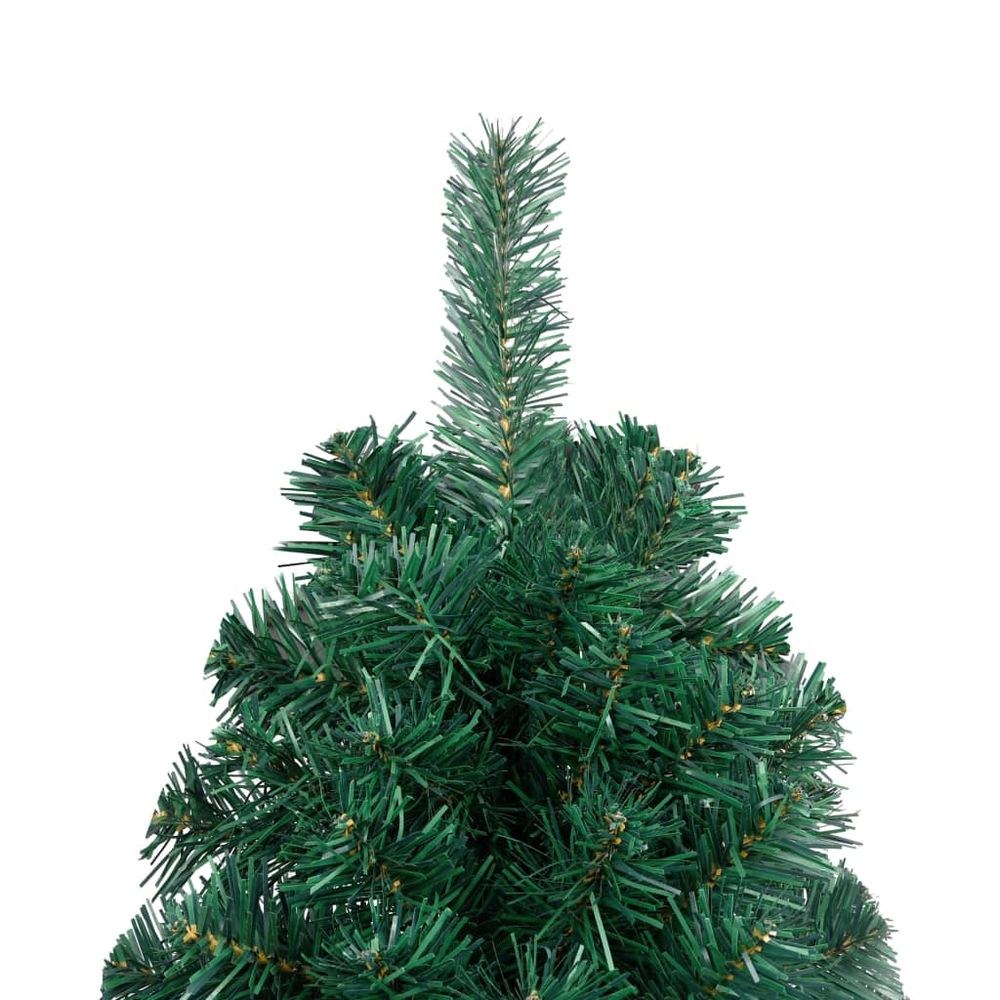 Artificial Half Christmas Tree with Stand Green 150 cm to 240 cm PVC - anydaydirect