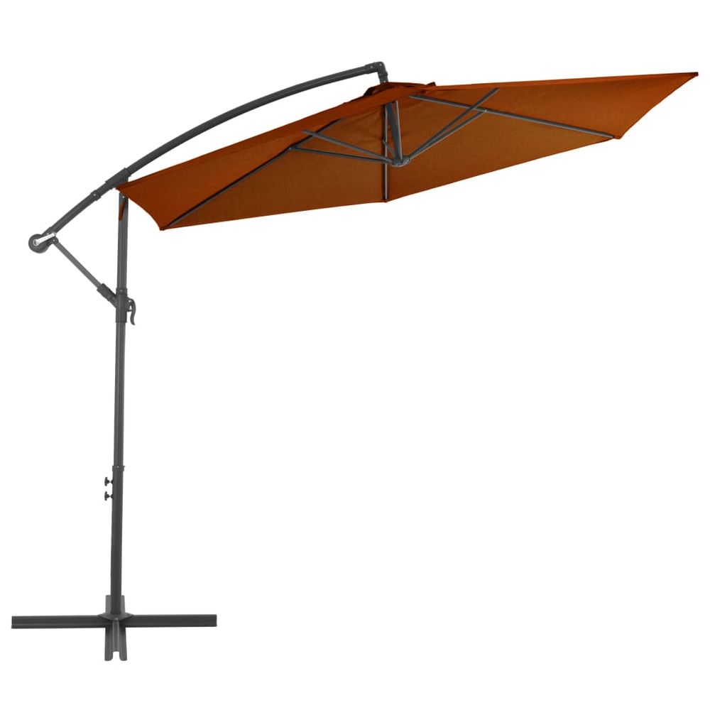 Cantilever Umbrella with Aluminium Pole Terracotta 300 cm - anydaydirect