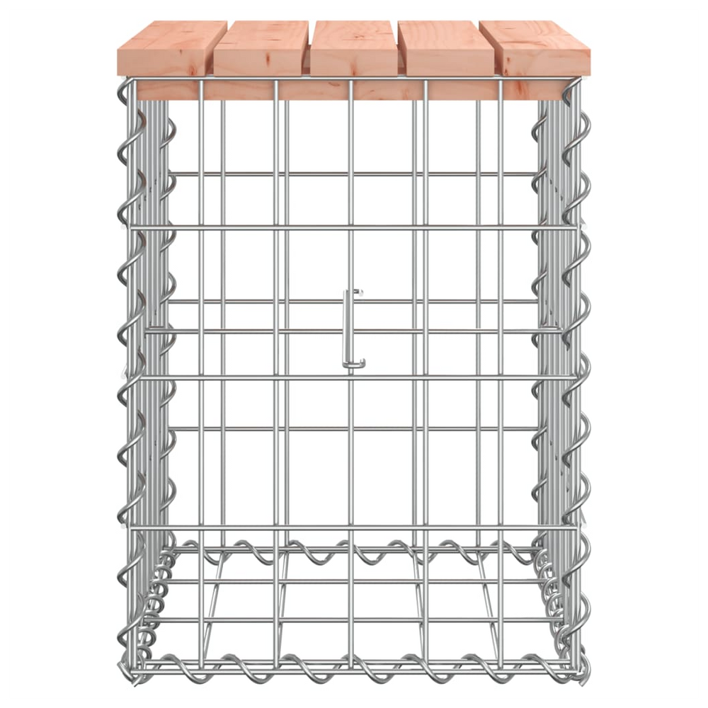 vidaXL Garden Bench Gabion Design 33x31x42 cm Solid Wood Douglas - anydaydirect