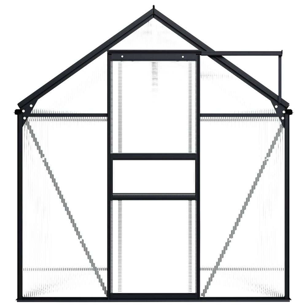 Greenhouse Anthracite Aluminium 3.61 m² - anydaydirect