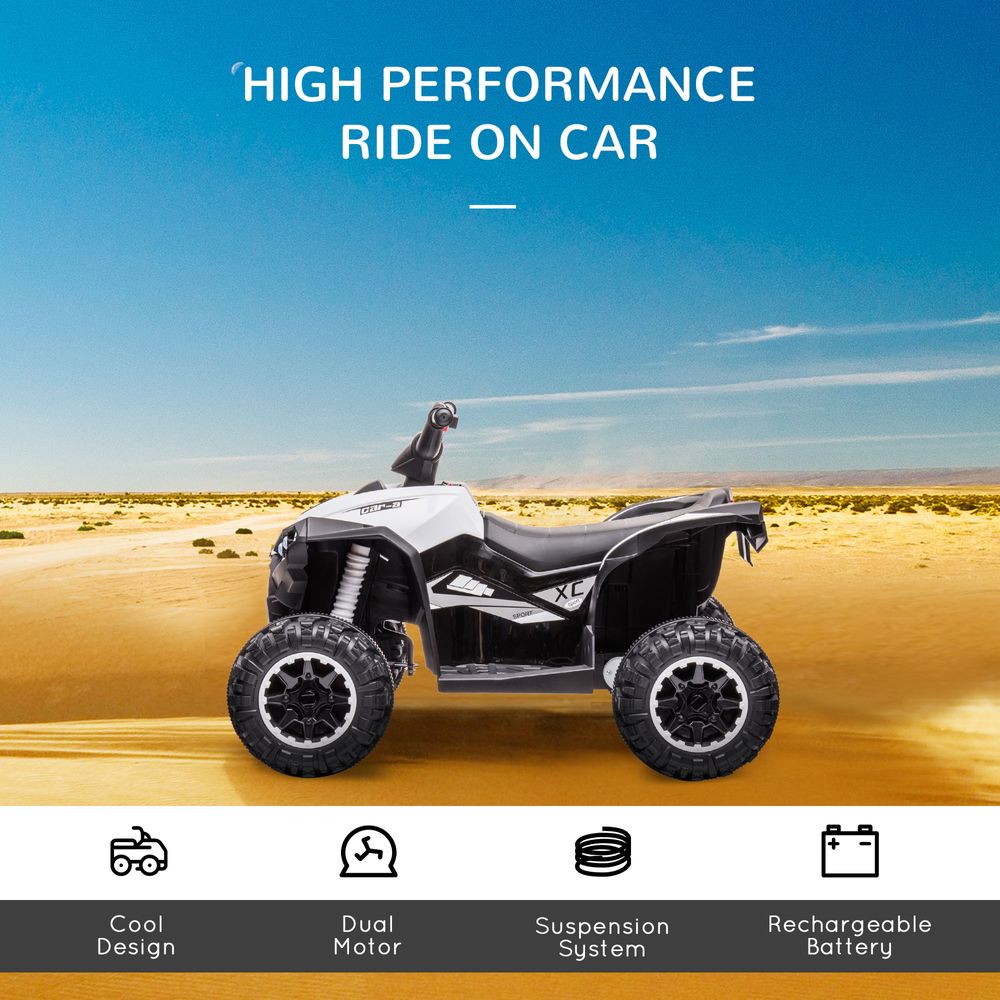 HOMCOM 12V Electric Quad Bikes for Kids Ride On Car ATV Toy for 3-5 Years - anydaydirect