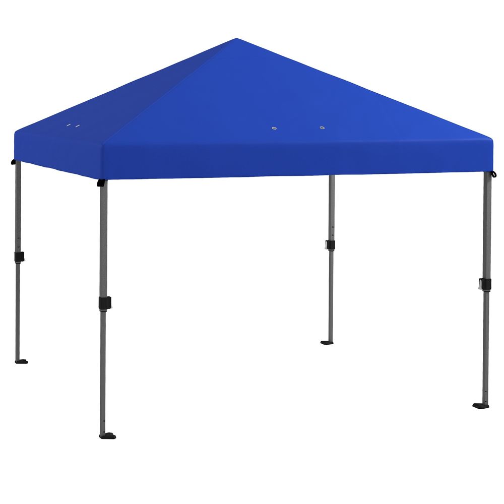 Outsunny 3 x 3(m) Pop Up Gazebo, Instant Shelter with 1-Button Push, Blue - anydaydirect