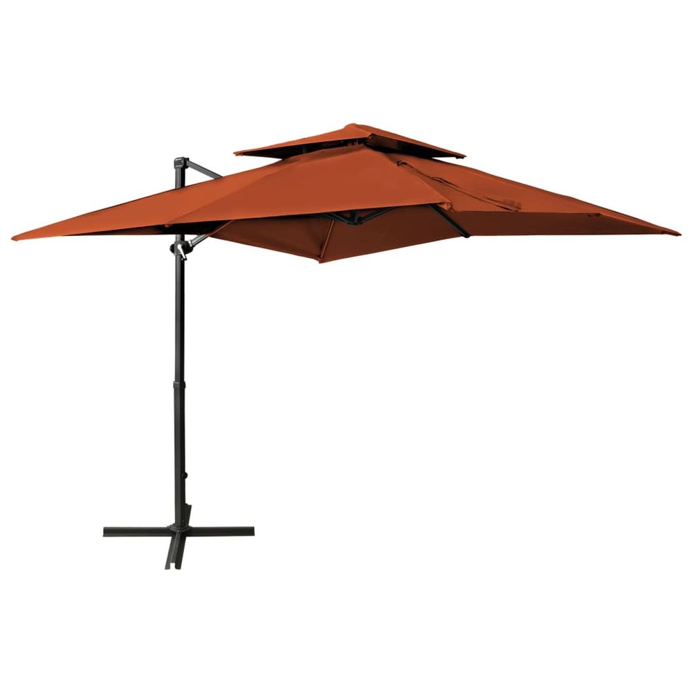 Cantilever Umbrella with Double Top 250x250 cm - anydaydirect