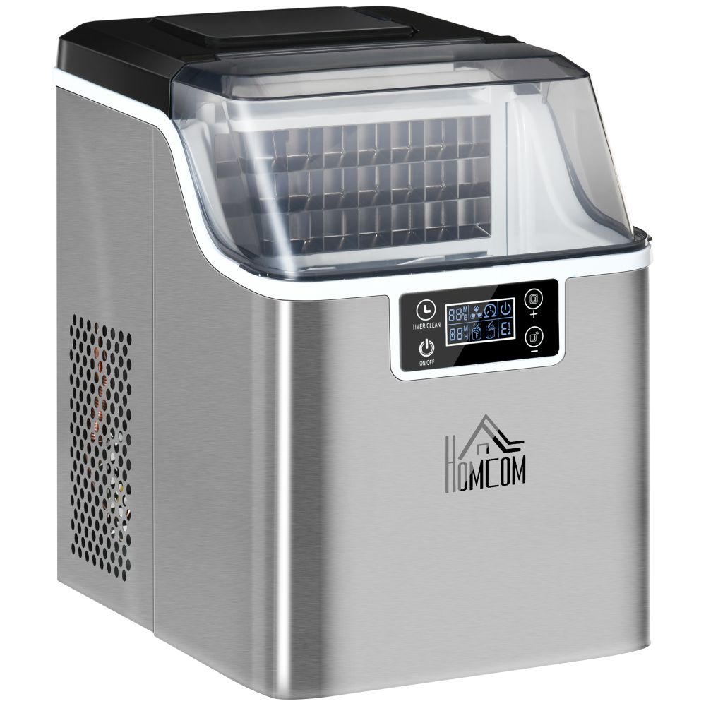 Ice Maker Machine Counter Top Ice Cube Maker for Home 20kg in 24 Hrs HOMCOM - anydaydirect