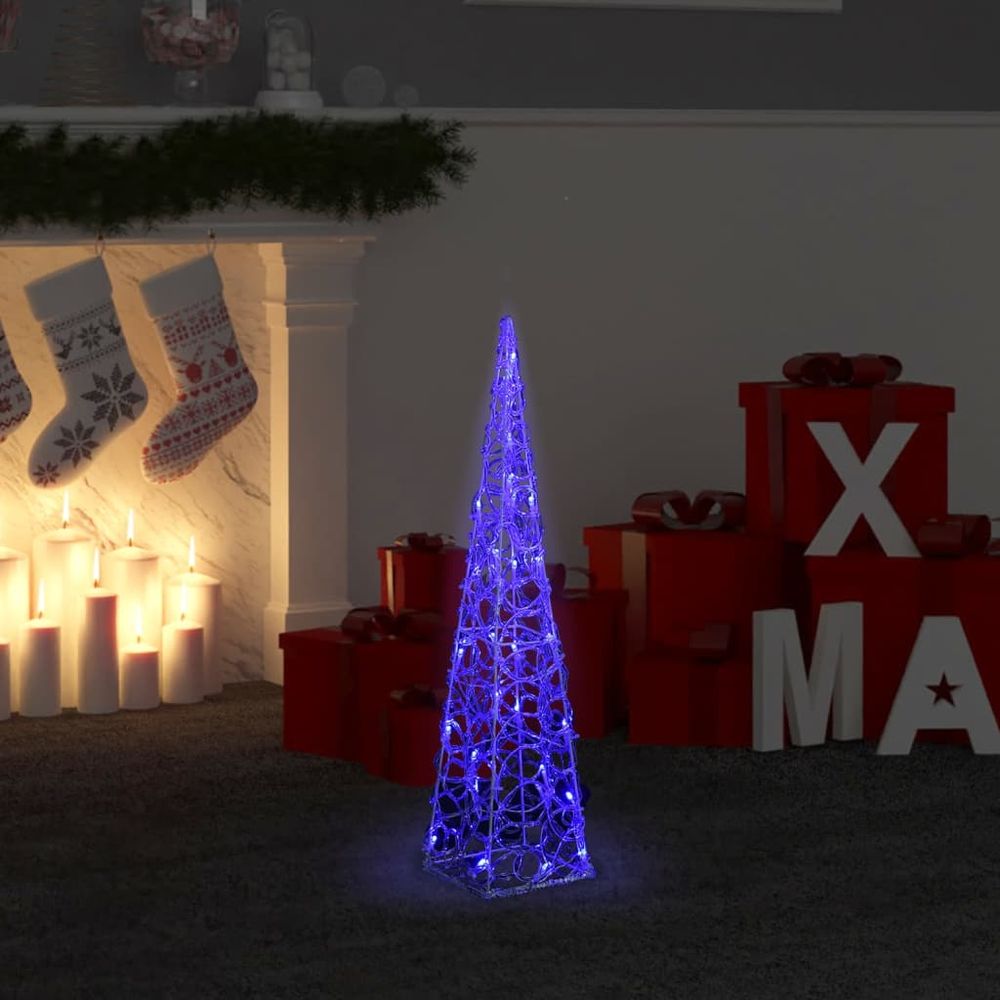 Acrylic Decorative LED Light Cone Warm White 60 cm - anydaydirect